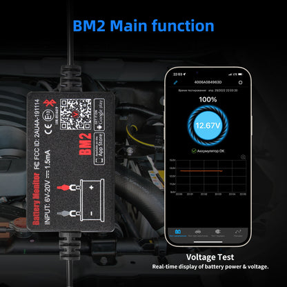 Hot Selling Classic Version Battery Monitor BM2 With Bluetooth 4.0 12V Battery Tester