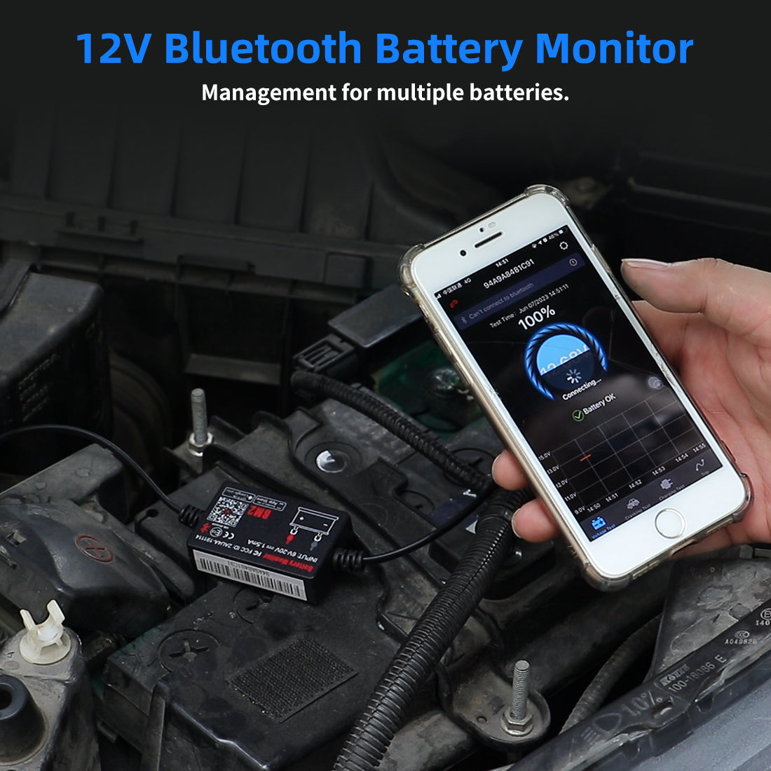 Hot Selling Classic Version Battery Monitor BM2 With Bluetooth 4.0 12V Battery Tester