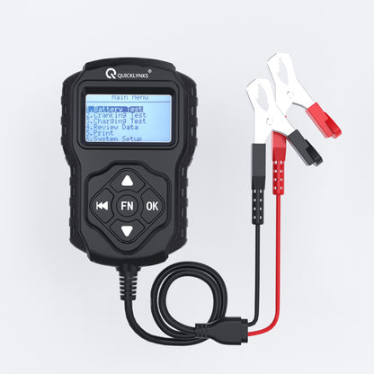 12V 24V Automotive Battery Load Tester 100-2000 CCA Car Battery Analyzer Auto Cranking and Charging System