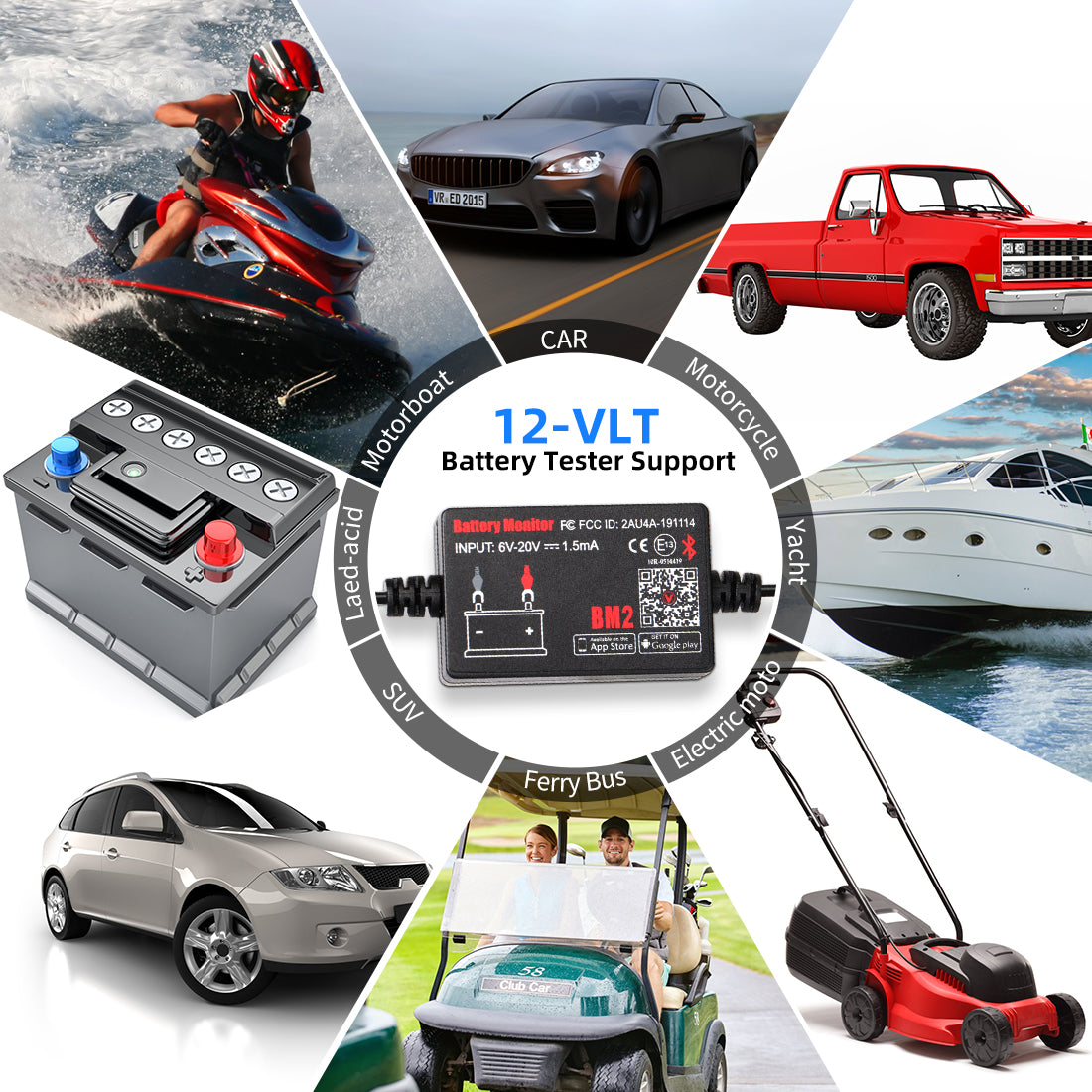 Hot Selling Classic Version Battery Monitor BM2 With Bluetooth 4.0 12V Battery Tester