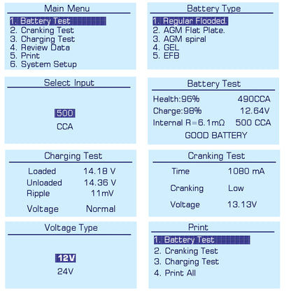 Lithium battery tester 12V CCA 220AH Automotive Load Battery Tester Digital Analyzer Bad Cell Test Tool for Car/Boat/Motorcycle