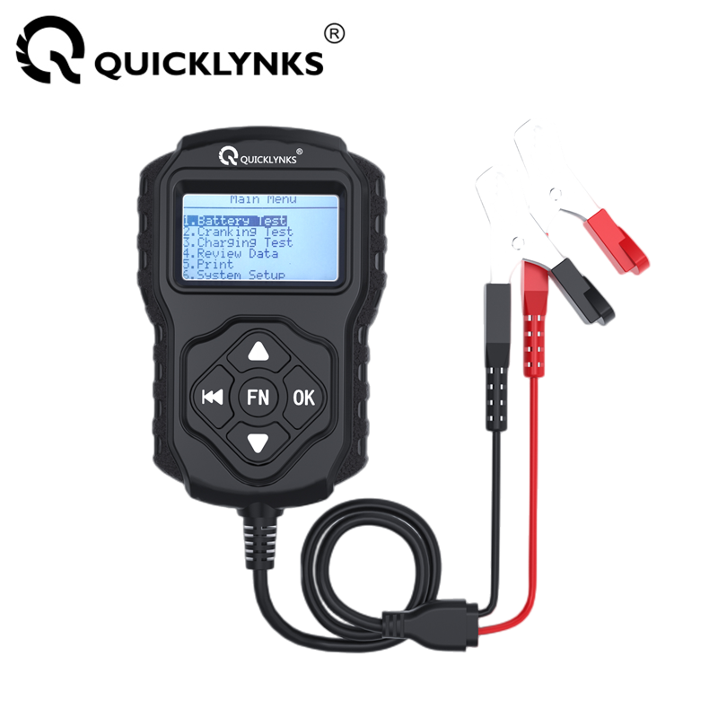 12V 24V Automotive Battery Load Tester 100-2000 CCA Car Battery Analyzer Auto Cranking and Charging System